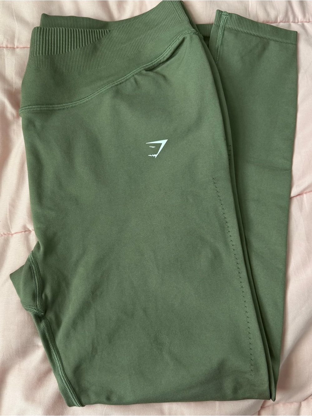 Gymshark Kids Olive Green Seamless Active Leggings